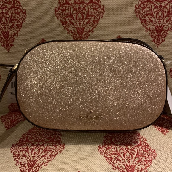 NWT Kate Spade Glitter Oval Camera Bag - Picture 4 of 6